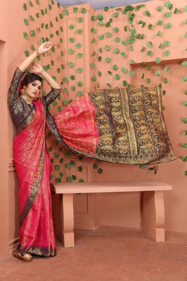 Macazo Bindi 1 Banarasi Soft Silk Designer Saree Collection